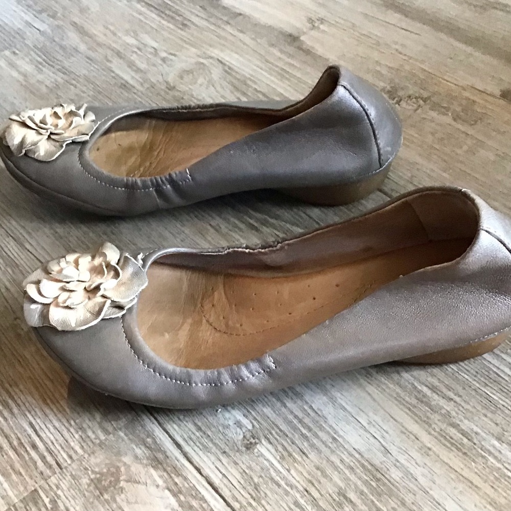 NAYA Rustica Leather Ballet Flats Shoes 8 M